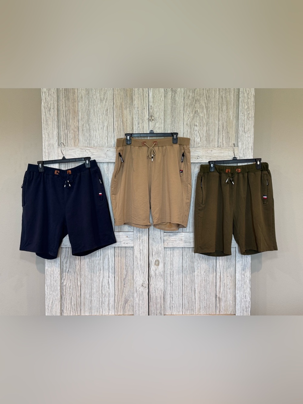 Vogue Fashion Stay Men's Drawstring Shorts - Navy, Tan, Olive Sz 3X